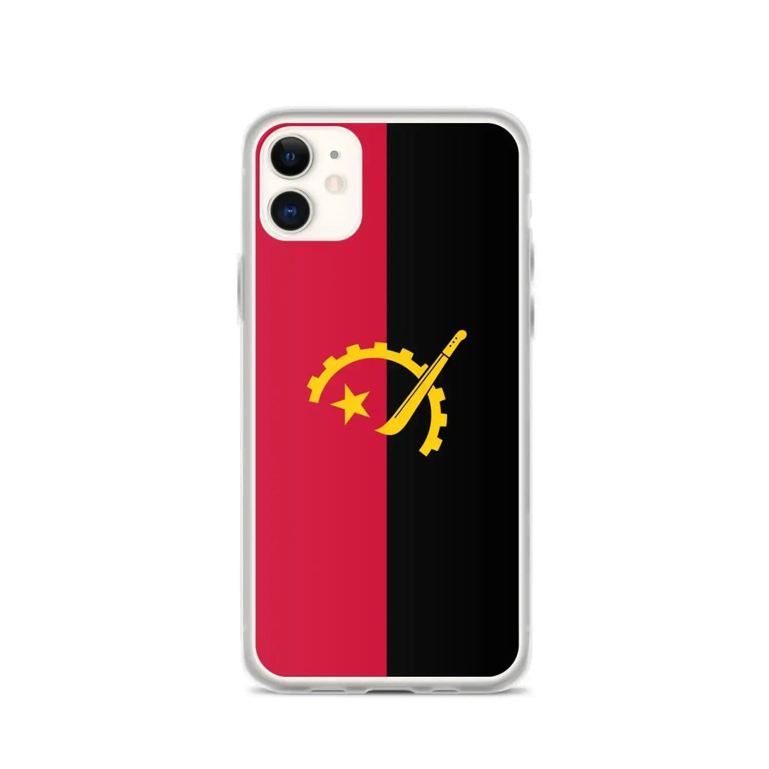 image-Coque iPhone Drapeau de l'Angola – Étui Souple – Résistant et Antichoc