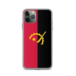 image-Coque iPhone Drapeau de l'Angola – Étui Souple – Résistant et Antichoc