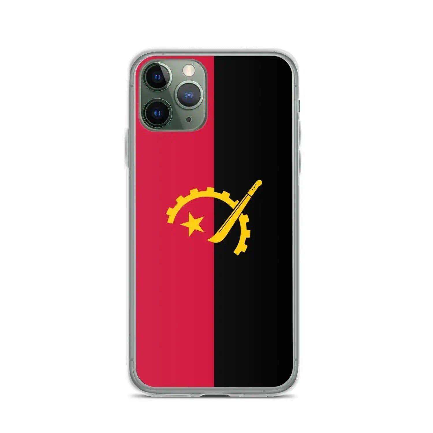 image-Coque iPhone Drapeau de l'Angola – Étui Souple – Résistant et Antichoc