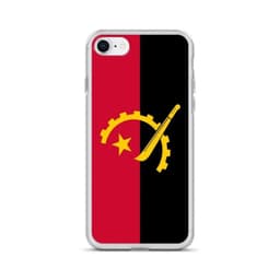 image-Coque iPhone Drapeau de l'Angola – Étui Souple – Résistant et Antichoc