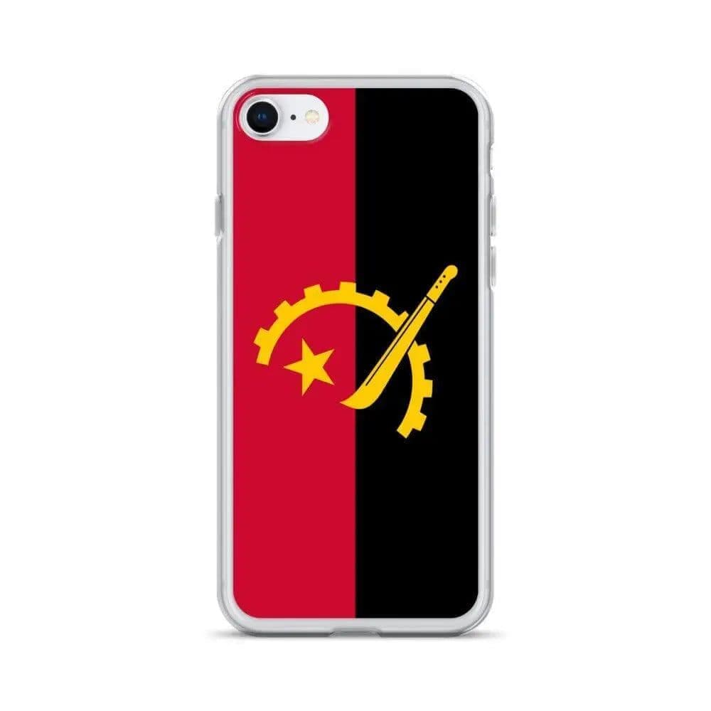 image-Coque iPhone Drapeau de l'Angola – Étui Souple – Résistant et Antichoc