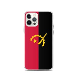 image-Coque iPhone Drapeau de l'Angola – Étui Souple – Résistant et Antichoc