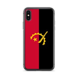 image-Coque iPhone Drapeau de l'Angola – Étui Souple – Résistant et Antichoc