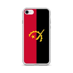 image-Coque iPhone Drapeau de l'Angola – Étui Souple – Résistant et Antichoc