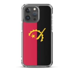 image-Coque iPhone Drapeau de l'Angola – Étui Souple – Résistant et Antichoc