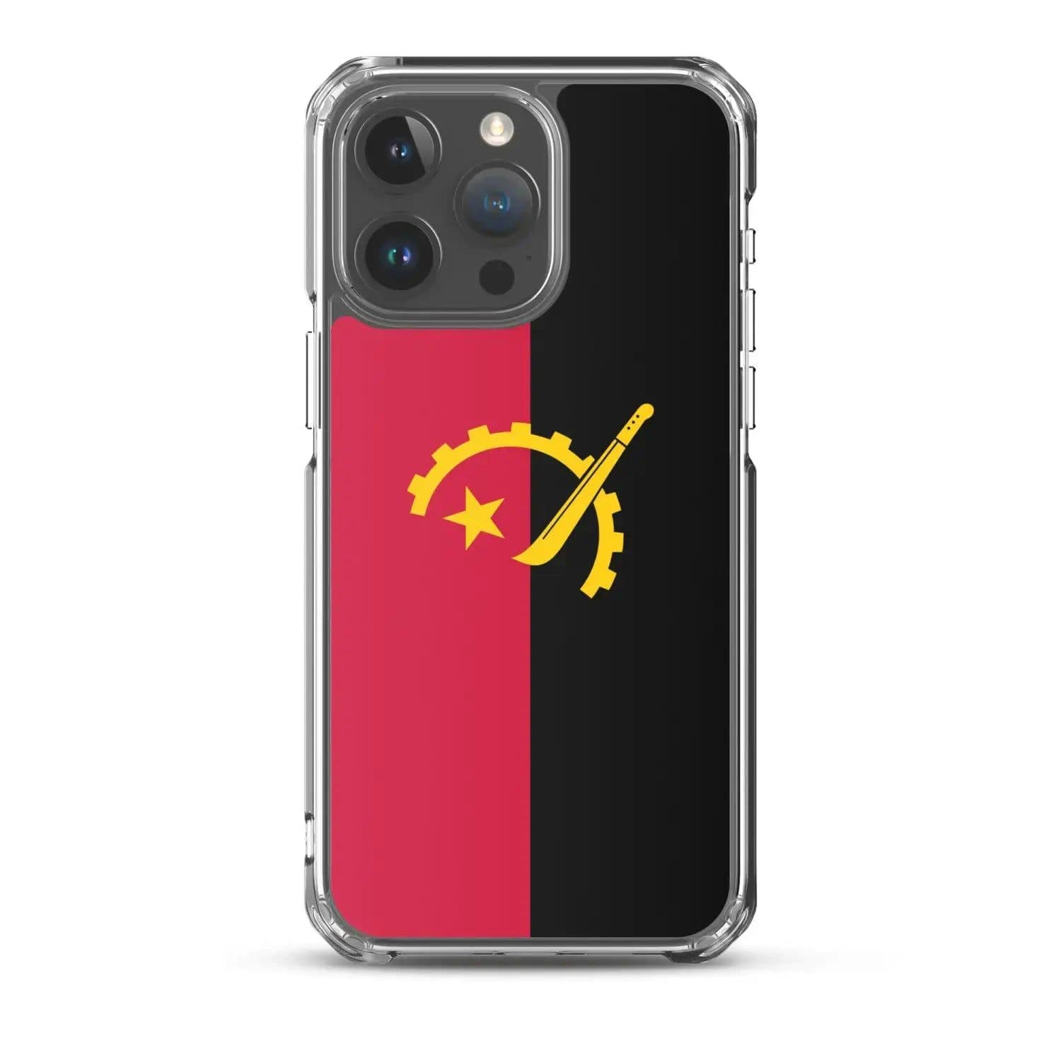 image-Coque iPhone Drapeau de l'Angola – Étui Souple – Résistant et Antichoc
