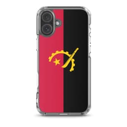 image-Coque iPhone Drapeau de l'Angola – Étui Souple – Résistant et Antichoc