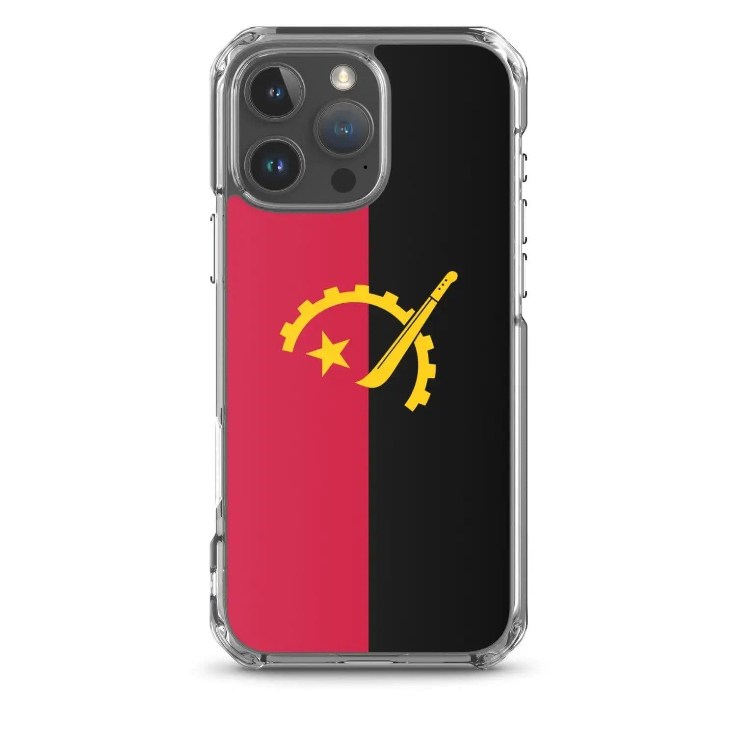 image-Coque iPhone Drapeau de l'Angola – Étui Souple – Résistant et Antichoc