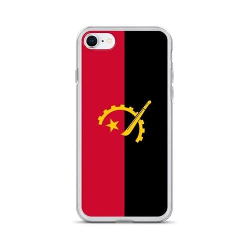 image-Coque iPhone Drapeau de l'Angola – Étui Souple – Résistant et Antichoc