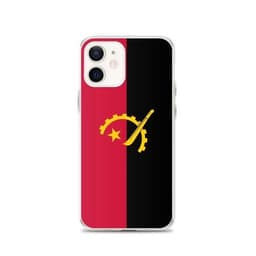 image-Coque iPhone Drapeau de l'Angola – Étui Souple – Résistant et Antichoc