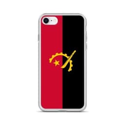 image-Coque iPhone Drapeau de l'Angola – Étui Souple – Résistant et Antichoc