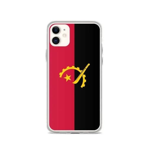 image-Coque iPhone Drapeau de l'Angola – Étui Souple – Résistant et Antichoc