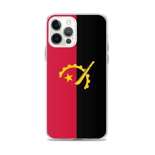 image-Coque iPhone Drapeau de l'Angola – Étui Souple – Résistant et Antichoc