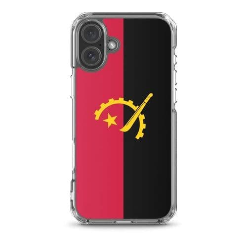 image-Coque iPhone Drapeau de l'Angola – Étui Souple – Résistant et Antichoc