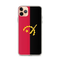image-Coque iPhone Drapeau de l'Angola – Étui Souple – Résistant et Antichoc