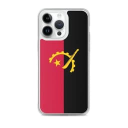 image-Coque iPhone Drapeau de l'Angola – Étui Souple – Résistant et Antichoc