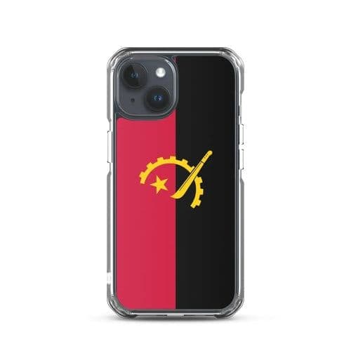 image-Coque iPhone Drapeau de l'Angola – Étui Souple – Résistant et Antichoc