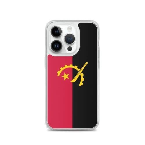 image-Coque iPhone Drapeau de l'Angola – Étui Souple – Résistant et Antichoc
