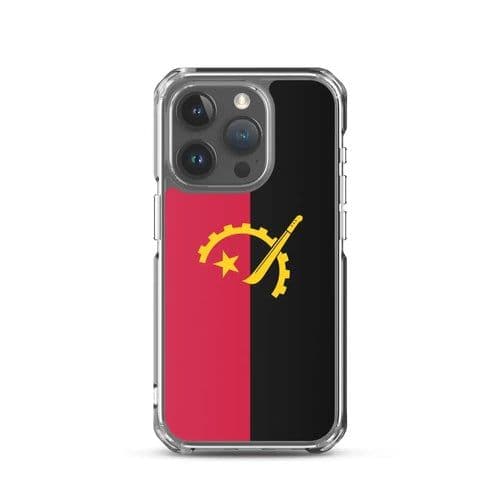 image-Coque iPhone Drapeau de l'Angola – Étui Souple – Résistant et Antichoc