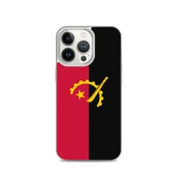 image-Coque iPhone Drapeau de l'Angola – Étui Souple – Résistant et Antichoc