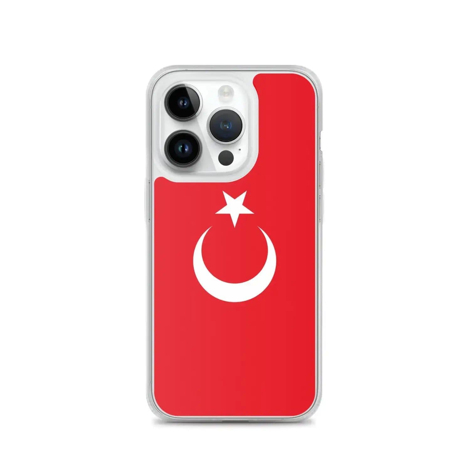 image-Coque iPhone Drapeau de la Turquie – Étui Souple – Résistant et Antich