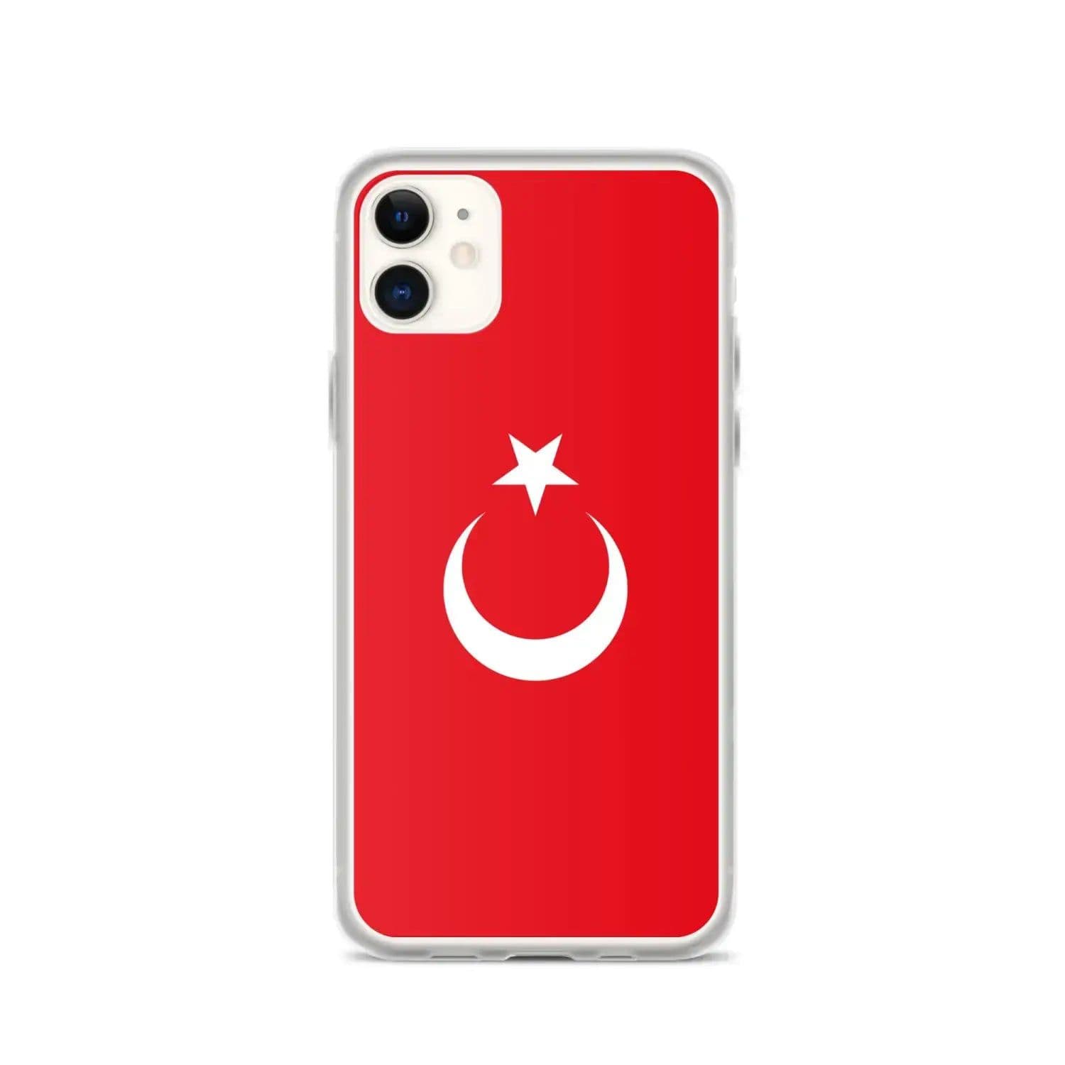 image-Coque iPhone Drapeau de la Turquie – Étui Souple – Résistant et Antich