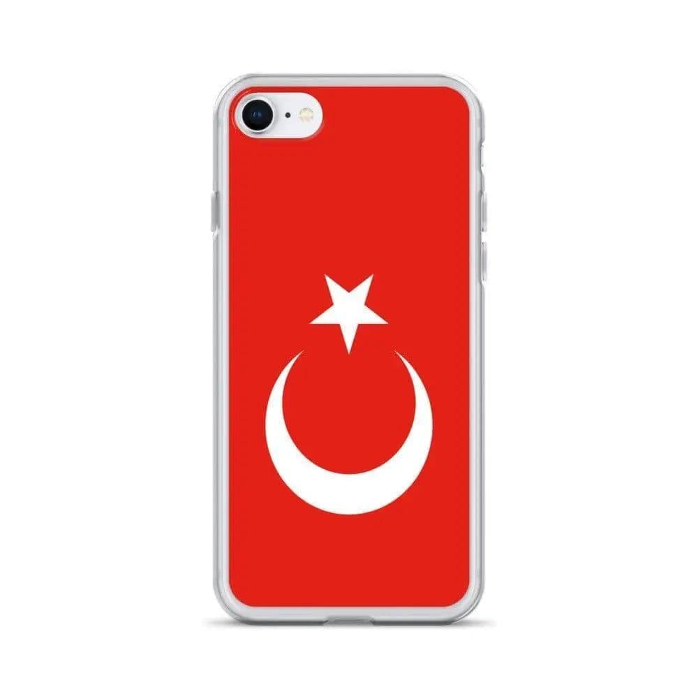 image-Coque iPhone Drapeau de la Turquie – Étui Souple – Résistant et Antich