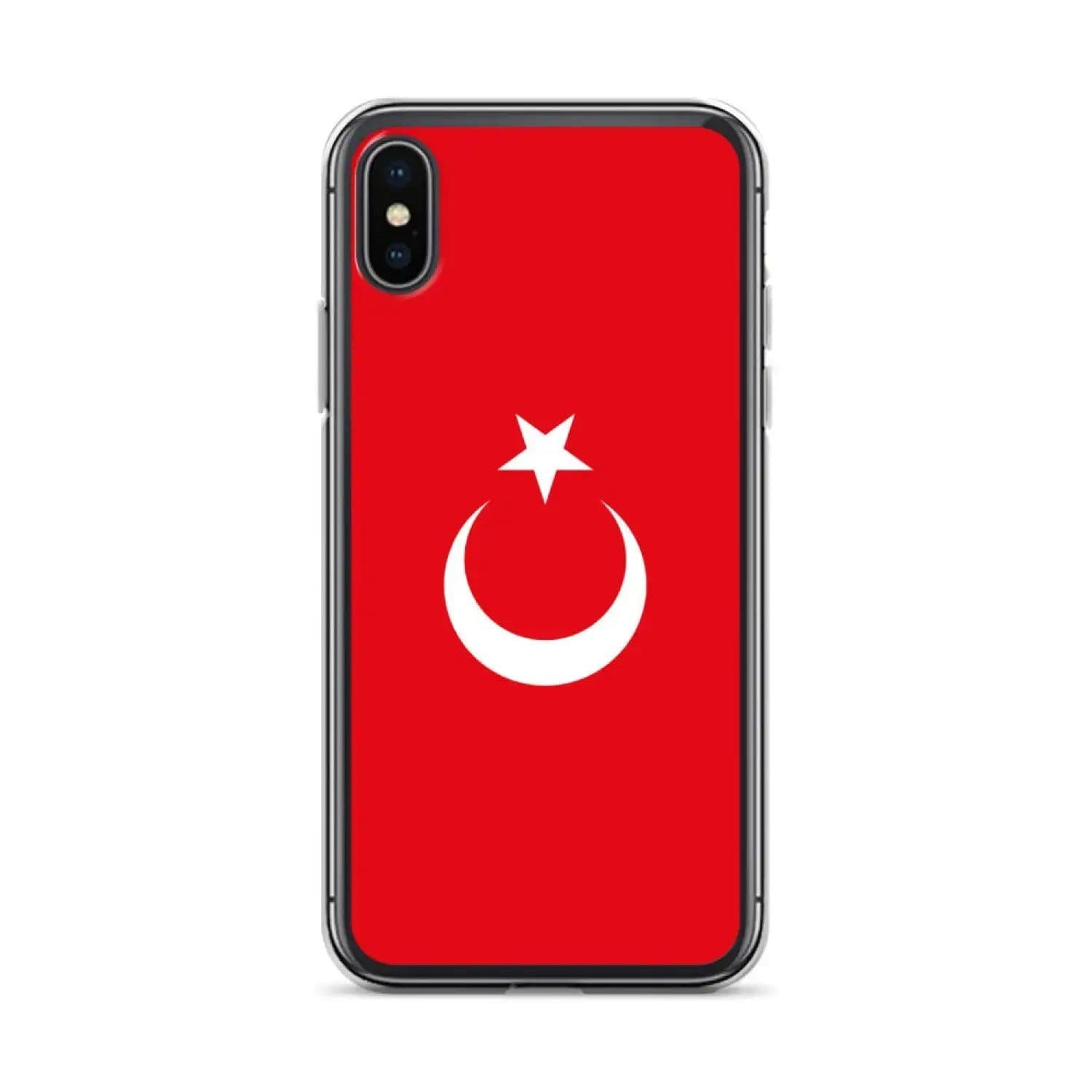 image-Coque iPhone Drapeau de la Turquie – Étui Souple – Résistant et Antich