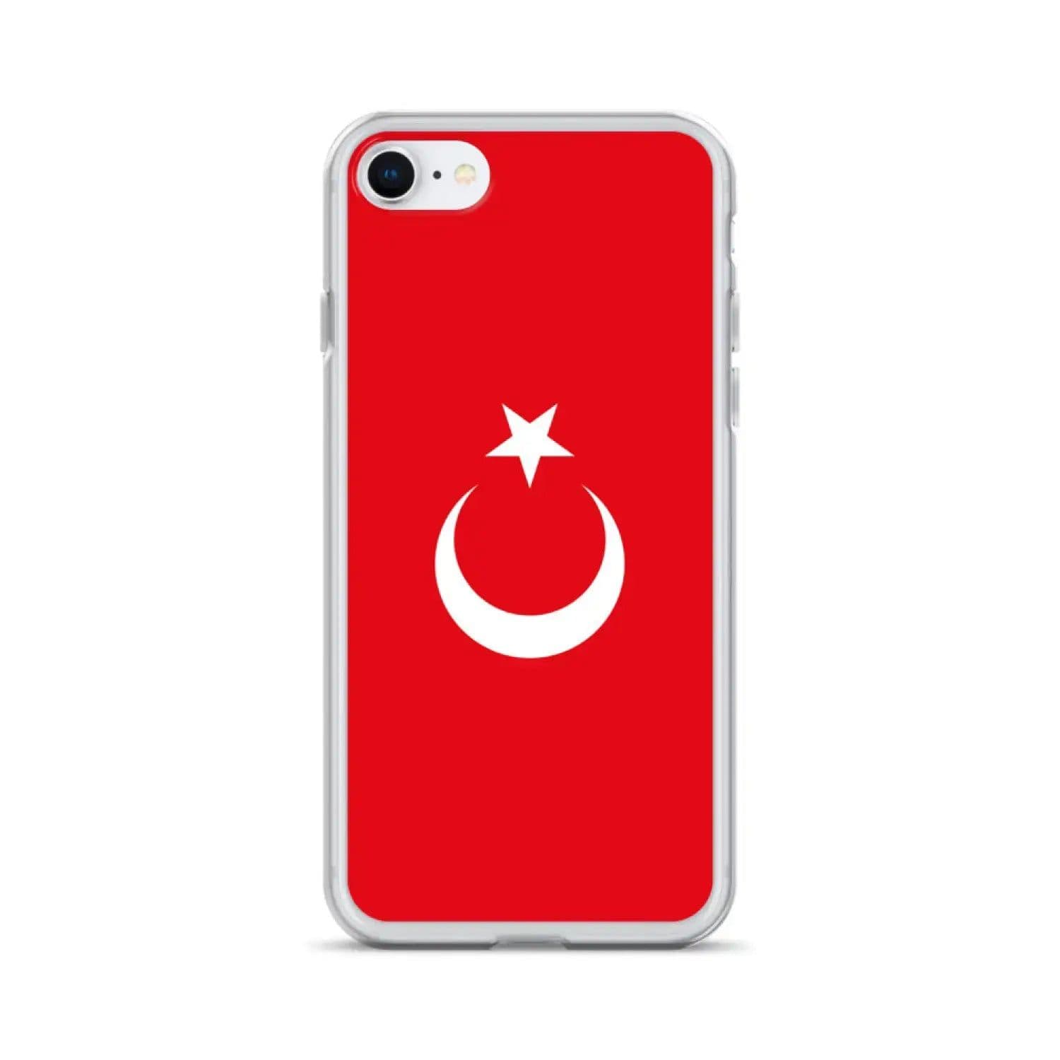 image-Coque iPhone Drapeau de la Turquie – Étui Souple – Résistant et Antich