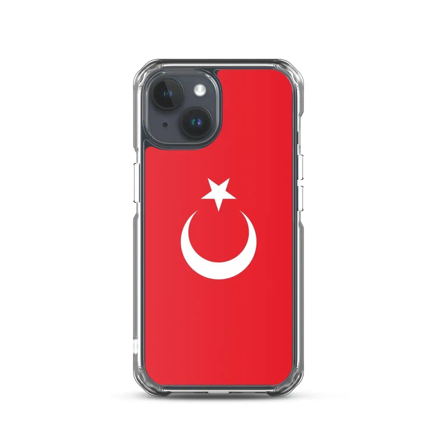 image-Coque iPhone Drapeau de la Turquie – Étui Souple – Résistant et Antich