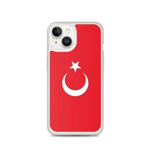 image-Coque iPhone Drapeau de la Turquie – Étui Souple – Résistant et Antich