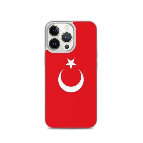 image-Coque iPhone Drapeau de la Turquie – Étui Souple – Résistant et Antich