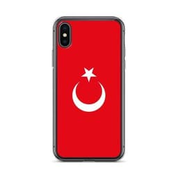 image-Coque iPhone Drapeau de la Turquie – Étui Souple – Résistant et Antich