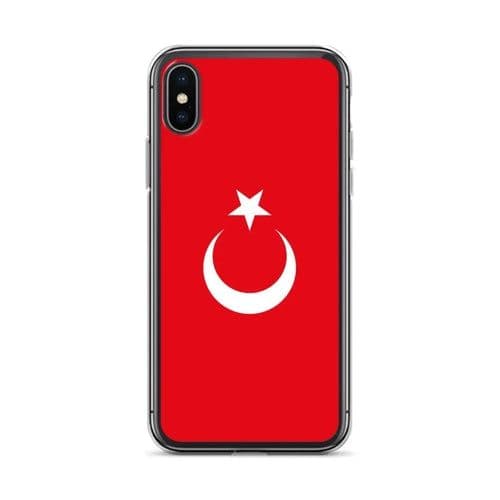 image-Coque iPhone Drapeau de la Turquie – Étui Souple – Résistant et Antich