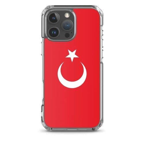 image-Coque iPhone Drapeau de la Turquie – Étui Souple – Résistant et Antich