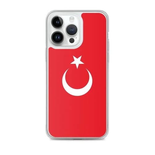 image-Coque iPhone Drapeau de la Turquie – Étui Souple – Résistant et Antich