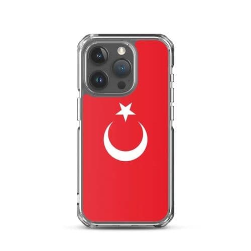 image-Coque iPhone Drapeau de la Turquie – Étui Souple – Résistant et Antich