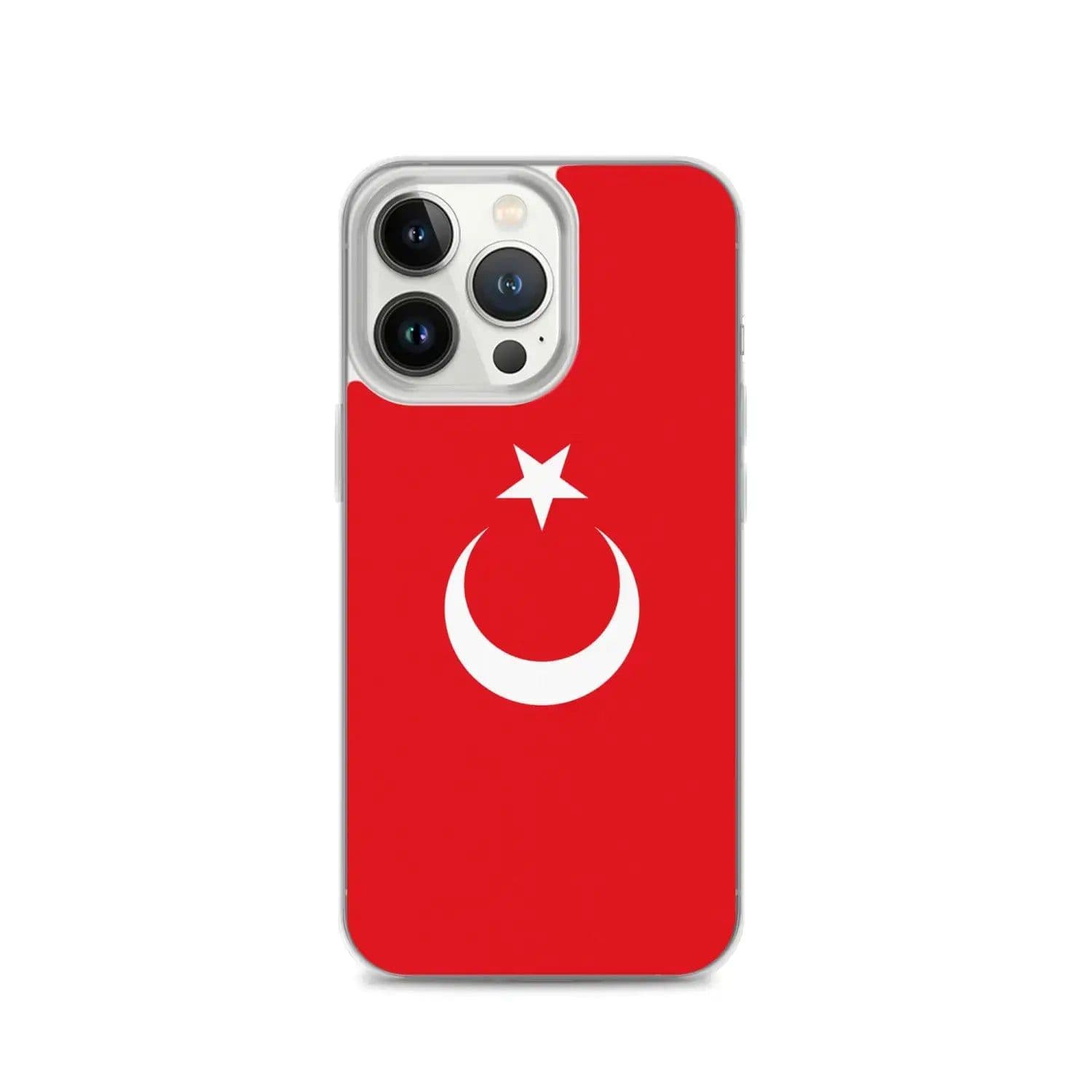 image-Coque iPhone Drapeau de la Turquie – Étui Souple – Résistant et Antich
