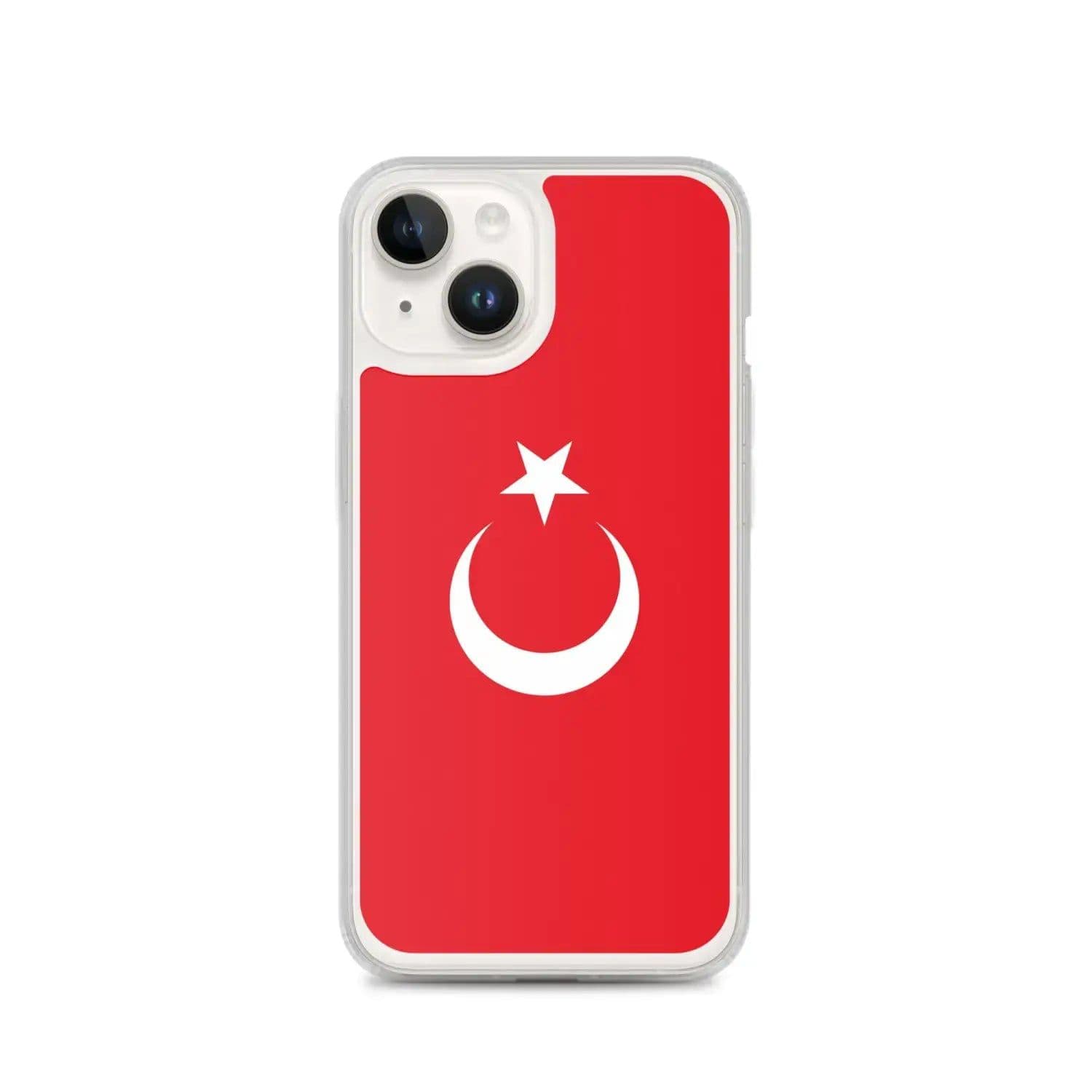 image-Coque iPhone Drapeau de la Turquie – Étui Souple – Résistant et Antich
