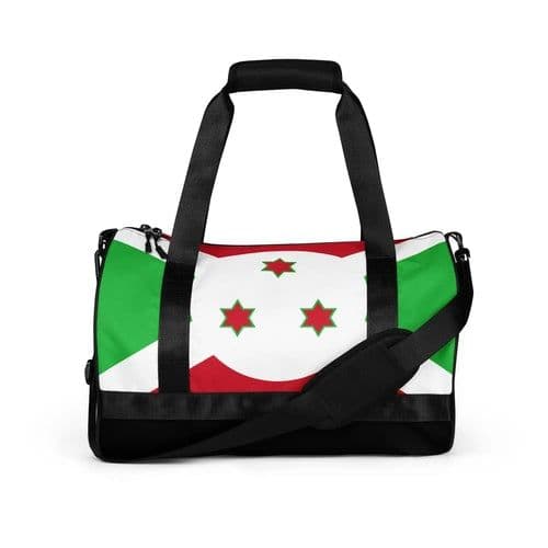 image-Sac de Sport Drapeau du Burundi – Polyester – Moyenne Capacité