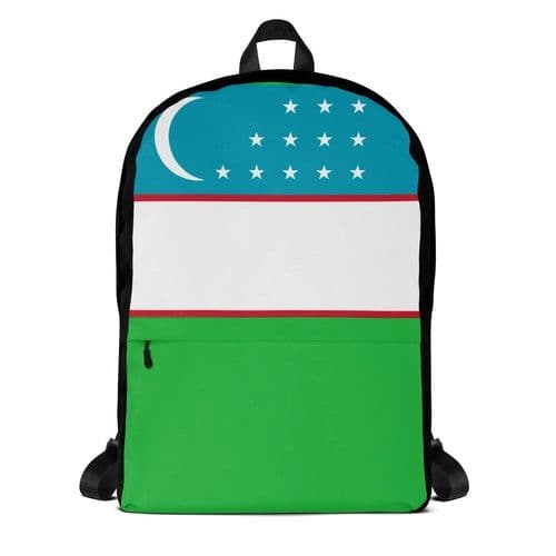 image-Sac à dos Drapeau de l'Ouzbékistan – Polyester – Léger et Résistant