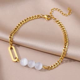 image-Anklets for Women Summer Beach Accessories Stainless Steel Imitation