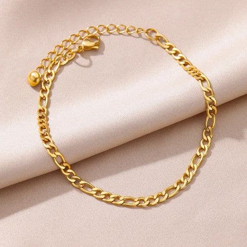 image-Anklets for Women Summer Beach Accessories Stainless Steel Imitation