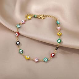 image-Anklets for Women Summer Beach Accessories Stainless Steel Imitation