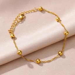 image-Anklets for Women Summer Beach Accessories Stainless Steel Imitation