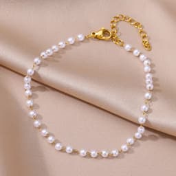 image-Anklets for Women Summer Beach Accessories Stainless Steel Imitation