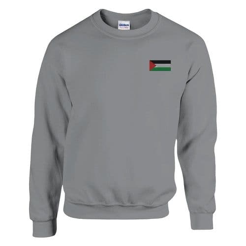 image-Sweat-shirt Drapeau de la Palestine en broderie