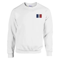 image-Sweat-shirt Drapeau de la France en broderie