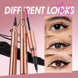 image-O.TWO.O Eyeliner Pencil Liquid Eye Liner Waterproof Smudge Proof Quick