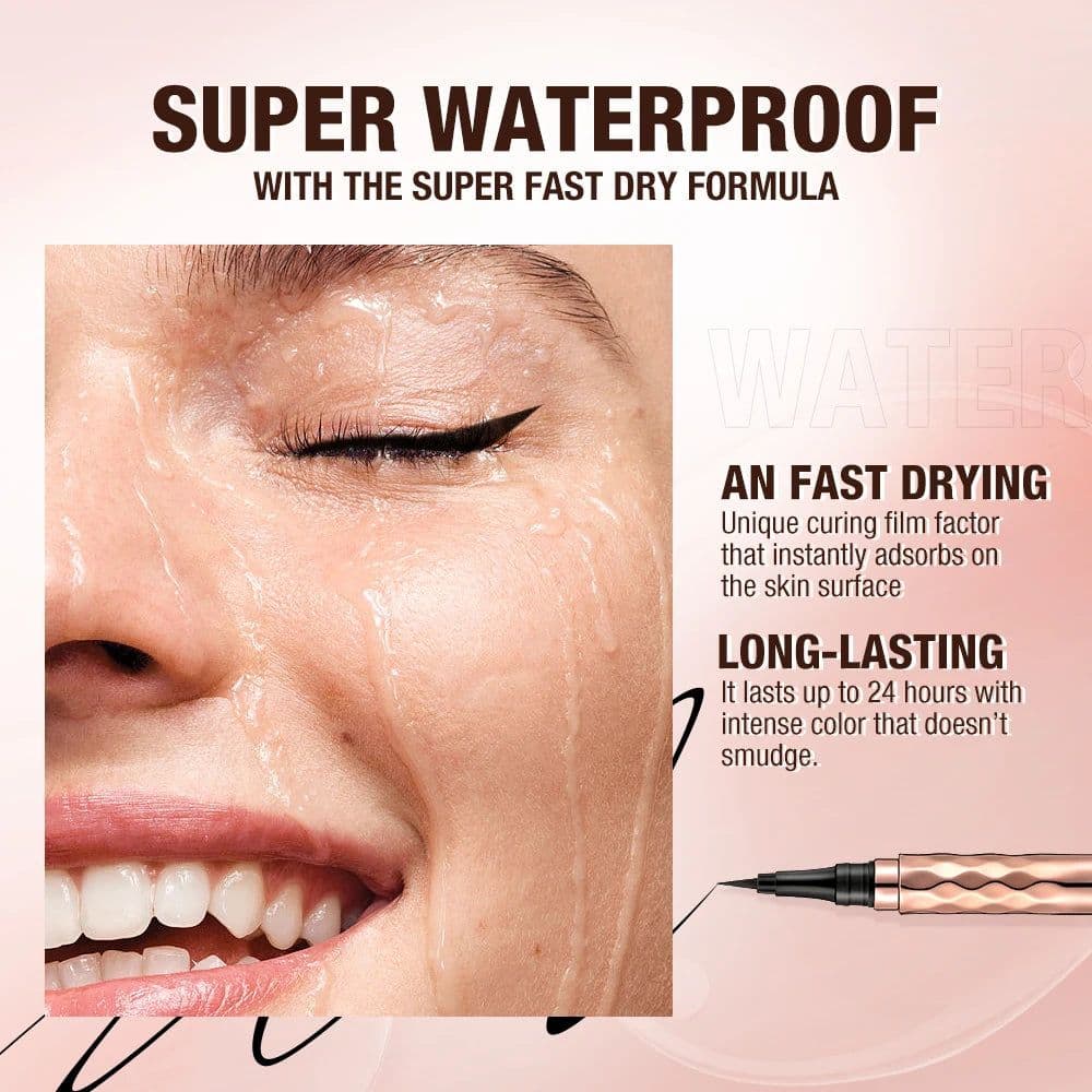 image-O.TWO.O Eyeliner Pencil Liquid Eye Liner Waterproof Smudge Proof Quick